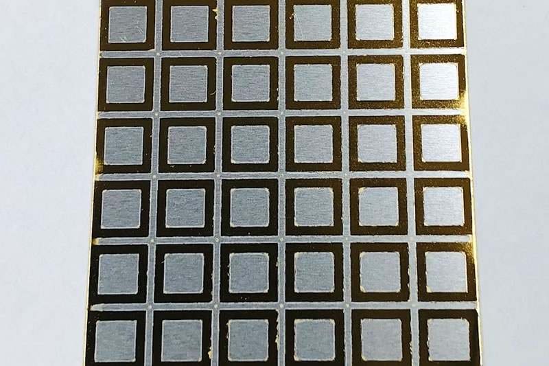 パターン部分メッキ：部分金メッキ