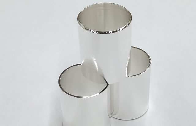 硬質銀メッキ加工事例　製品名　スリーブ