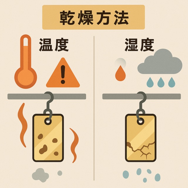 メッキ不良　シミ対策　温度管理・湿度管理